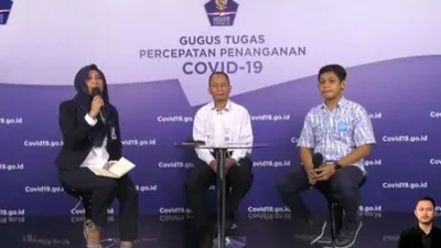 Konferensi Pers Gugus Tugas Covid-19. (Dok: Youtube/BNPB)