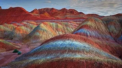 Gunung Pelangi Zhangye Danxia di Tiongkok (dok)