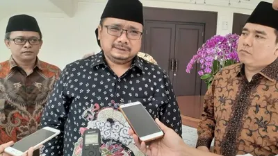 Ketua Umum Pimpinan Pusat Gerakan Pemuda Ansor Yaqut Cholil Qoumas  Foto: Republika/Fauziah Mursid