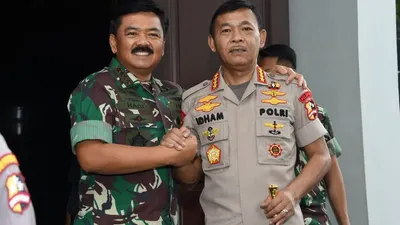 Panglima TNI Terima Kunjungan Kapolri Idham Aziz