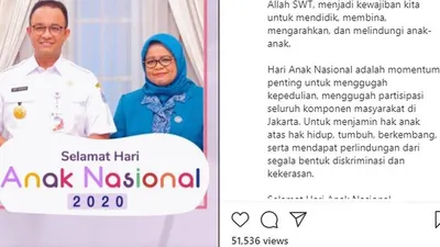 ilustrasi Hari Anak Nasional (HAN) DKI Jakarta/ instagram