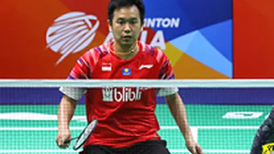 Hendra Setiawan dalam turnamen Badminton Asia Team Championship di Manila Filipina. sumber: PBSI