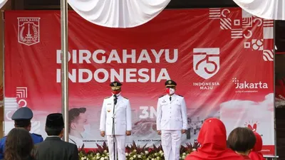 Pimpinan Provinnsi DKI Jakarta memperingati HUT RI/ dok Humas
