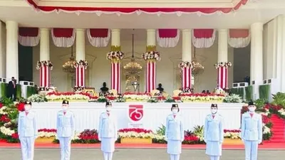 Persiapan HUT Ke-75 Kemerdekaan RI. (Foto: Biro Pers Media dan Informasi Sekretariat Presiden)