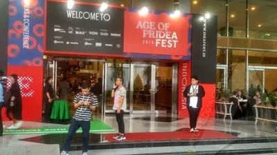 Suasana di pintu masuk Festival Ideafest 2019 yang bertajuk 'Age Of Pride' di Jakarta Convention Center (JCC), Senayan, Jakarta Pusat. Festival ini digelar sepanjang 3-6 Oktober 2019/Ayojakarta.com