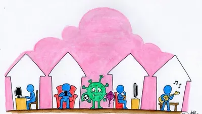 [Kartun Gag] Pandemi Covid-19, di Rumah Saja karya Afrizal