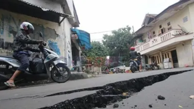 Ilustrasi pergeseran tanah/Okezone