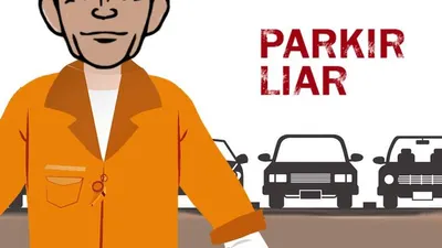 Ilustrasi parkir liar (Langgam.id)