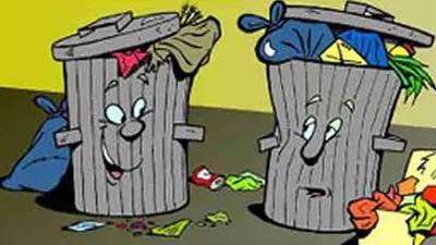 Ilustrasi tempat sampah/Klikhijau.com