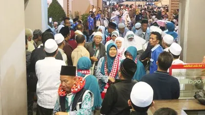 Jamaah haji tinggal di Bogor