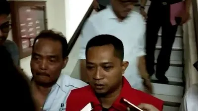 MH, tersangka Korupsi dugaan proyek fiktif KPUD Kota Bogor (Rompi merah)