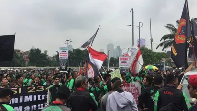 Unjukrasa Terhadap GoJek Sebabkan Kemacetan Lalu Lintas