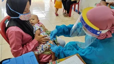 Puskesmas Kecamatan Penjaringan, Jakarta Utara, menggelar kegiatan Upaya Kesehatan Bersumberdaya Masyarakat (UKMB) New Normal Pos Imunisasi/dok: utara.jakarta.go.id
