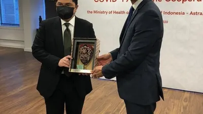 Indonesia telah menandatangani kesepakatan Perjanjian Pembelian Awal (Advance Purchase Agreement) pembelian kandidat vaksin AZD1222 AstraZeneca dari Oxford University. / dok