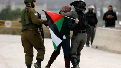 Ilustrasi penangkapan warga Palestina oleh tentara Israel (Reuters)