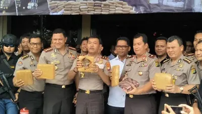 Salah satu pengungkapan kasus narkoba yang dilakukan Polres Jakbar (Dokumentasi Pribadi)