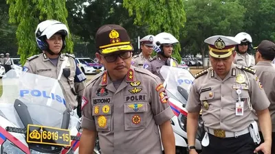Kakorlantas Gelar Apel Kesiapan Pengamanan Natal dan Tahun Baru 2020