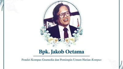 Berita duka cita atas meninggalnya Jacob Oetama, pendidir harian Kompas