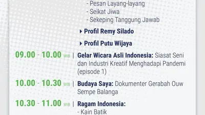 Jadwal Belajar dari Rumah TVRI Sabtu 25 April 2020. (Twitter Kemdikbud RI)