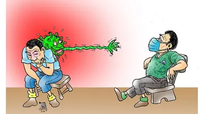 [Ilustrasi] Awas Corona, Jaga Jarak (Ayosemarang/Danny Yustiniadi)
