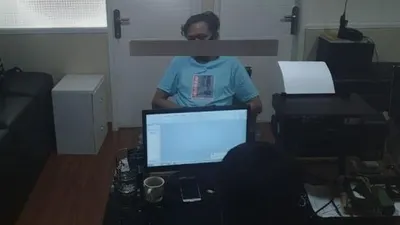 Jaka Hidayat saat dimintai keterangan terkait kasus narkoba [istimewa]
