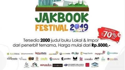 Para Pencinta Buku, Jangan Lupa Besok ke JakBook Festival di Pasar Kenari untuk Dapatkan Diskon Sampai 70 Persen