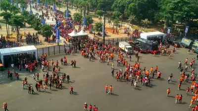 Jakmania. (Hendy DInata/Ayojakarta.com)