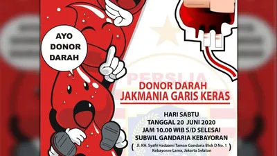 Aksi donor darah Jakmania Garis Keras. (Dok. Jakmania Garis Keras)