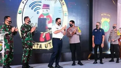 Peluncuran aplikasi Jakut Sehad/ instagram: @polres_metro_jakarta_utara