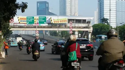 Ilustrasi jalan ibukota Jakarta (Kompas.com)