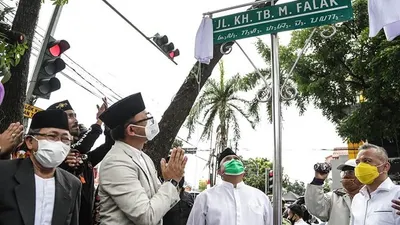 Peresmian Jalan KH. Tubagus Muhammad Falak bertepatan dengan peringatan Hari Santri Nasional di Kota Bogor. (dok)