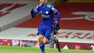 Pemain Leicester, Jamie Vardy berhasil mencetak gol tunggal yang menjadi satu-satunya gol saat kontra dengan Arsenal/ instagram