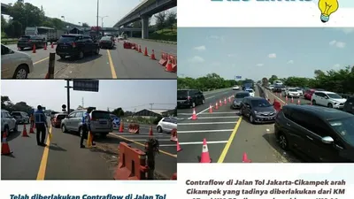 Perkembangan terkini soal arus di Tol Japek/ Instagram: @official.jasamarga