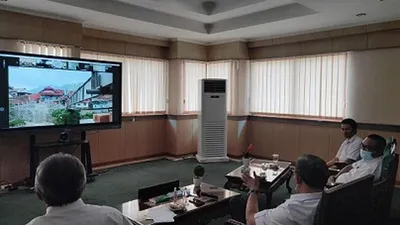Wakil Bupati Bogor, Iwan Setiawan meresmikan Jembatan Kampung Ciasahan, Desa Sukamaju, Kecamatan Cigudeg, secara virtual, Rabu (23/12/2020). (dok)