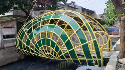 Jembatan Kerang Hijau Kelurahan Rawa Badak Selatan, Kecamatan Koja, Jakarta Utara/beritajakarta.id