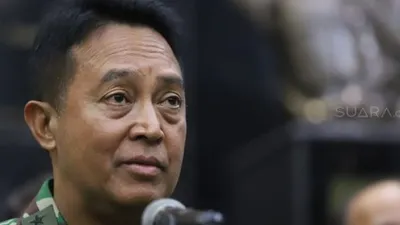 Kepala Staf TNI Angkatan Darat (Kasad) Jenderal TNI Andika Perkasa.[Suara.com/Arya Manggala]