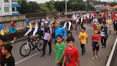 Suasana pertama kali JLNT Antasari jadi CFD/Pemda DKI