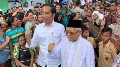 Presiden dan wakil presiden terpilih Joko Widodo-KH Maruf Amin/Detik