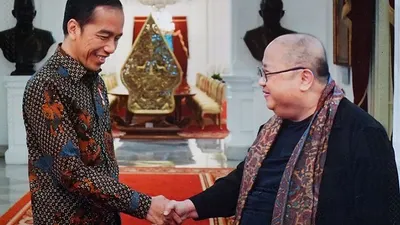 Presiden Joko Widodo bersama Jaya Suprana (dok pribadi)