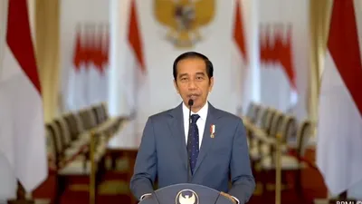 Presiden Joko Widodo saat memberikan sambutan secara virtual dalam HUT PAN ke-22/ instagram: zul.hasan