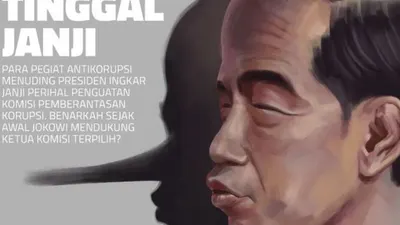 Karikatur Jokowi-Pinokio di halaman depan Majalah Tempo edisi 16-22 September 2019/Twitter