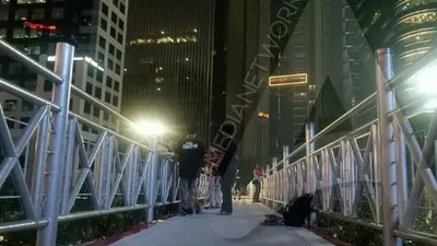 JPO tanpa atap di Jalan Jenderal Sudirman/Ayojakarta.com-Aprilia Rahapit