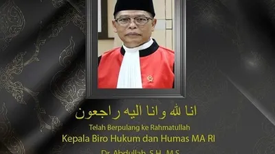 Kepala Biro Hukum (Kabiro) dan Humas Mahkamah Agung RI, Dr Abdullah wafat. (dok)