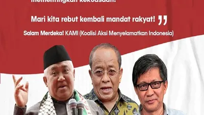 Poster KAMI yang dipajang akun Twitter pribadi Din Syamsuddin/@OpiniDIN