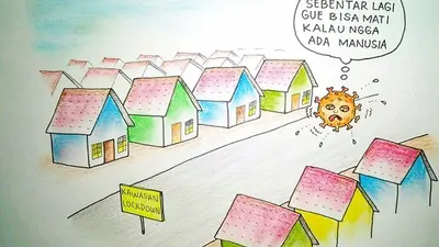 [Ilustrasi] Anda Masuk Kawasan Lockdown (Ayosemarang/Khamidi )