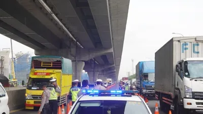 Jasa Marga memantau kendaraan yang meninggalkan Jakarta mulai menurun. dok PT Jasa Marga