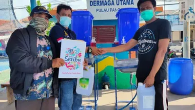 proses pendistrubusian bantuan untuk pariwisata di Kepulauan Seribu / beritajakarta.id