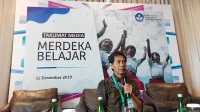 Kepala Badan Penelitian dan Pengembangan Kemendikbud, Totok Suprayitno. (Republika/Inas Widyanuratikah)