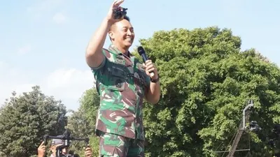 Kepala Staf Angkatan Darat (KSAD) Jendral TNI Andika Perkasa. [Suara.com/Putu Ayu P]