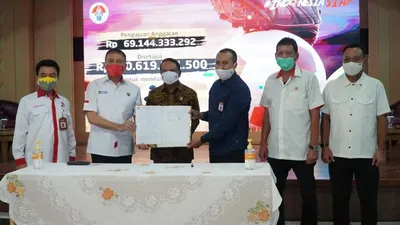 Kemenpora dan PSSI menandatangani MoU perjanjian kerja sama fasilitasi pemusatan latihan (TC) tim nasional Indonesia U-19. (dok PSSI)